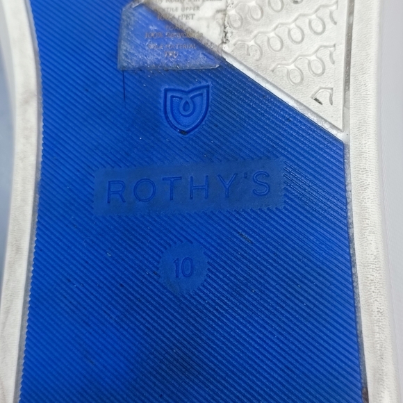 Rothy's The Original Slip-On Sneaker in the Ocean Iris Shibori Tie-Dye Size 10 - Picture 9 of 11